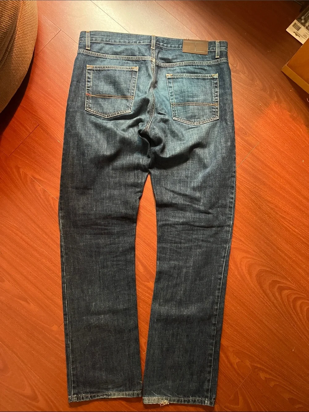 Tommy Hilfiger Light & Dark Blue Denim‎ with Gold Stitching Mens classic 34/34